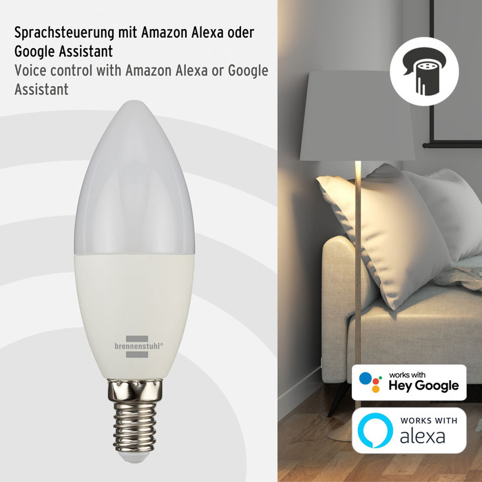 Kronlampa Smart LED 5,5W Brennenstuhl